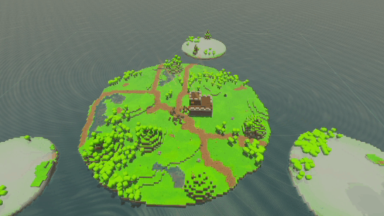 Voxel excavation and multi-level colony construction